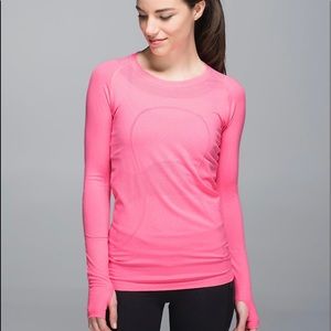 Lululemon pink swiftly tech shirt size 6